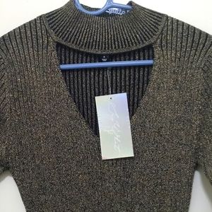 Gold and black dress